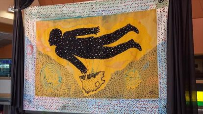 Nelson Mandela Tapestry by Peter Sis